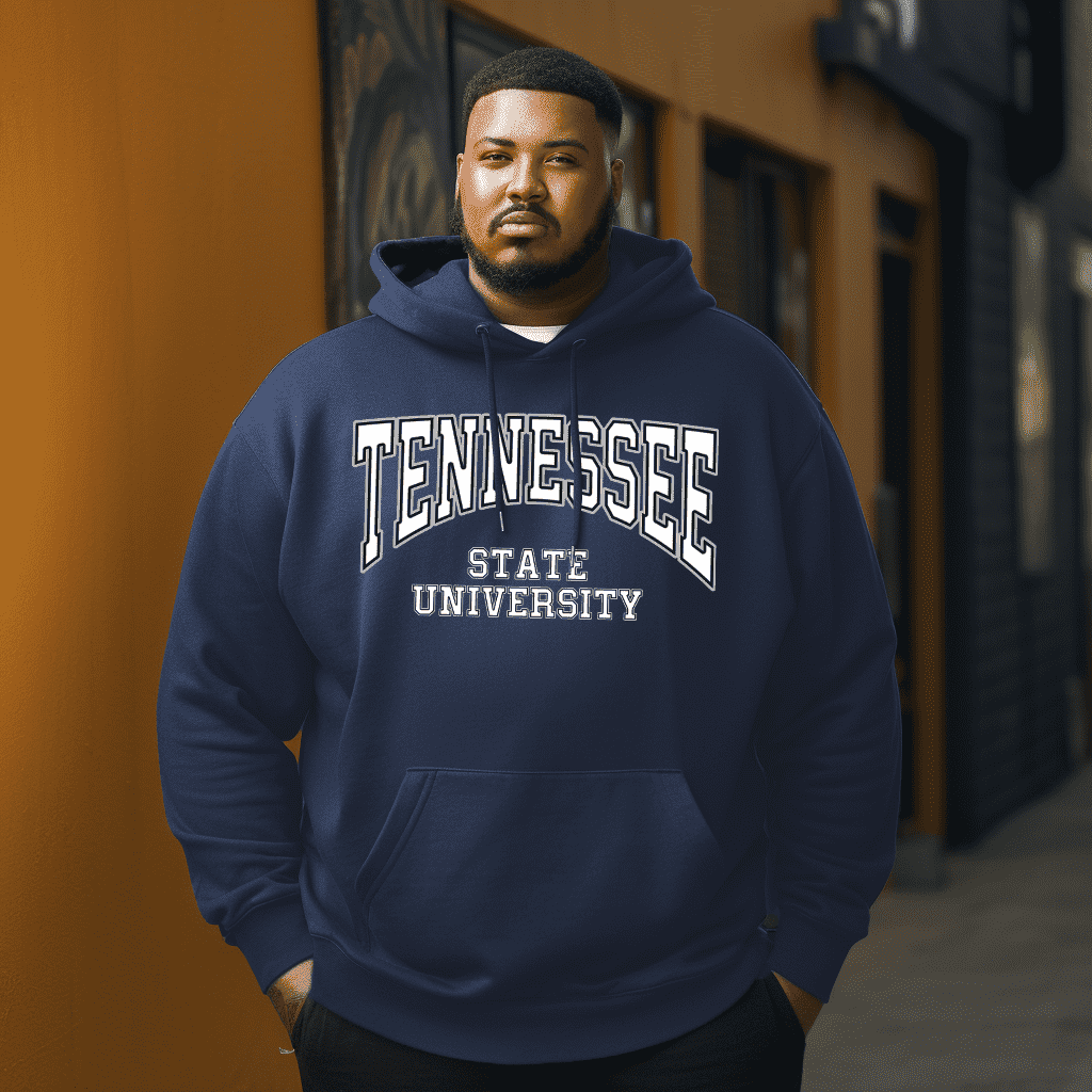 TENNESSEE STATE  University Men's Plus Size Hoodie