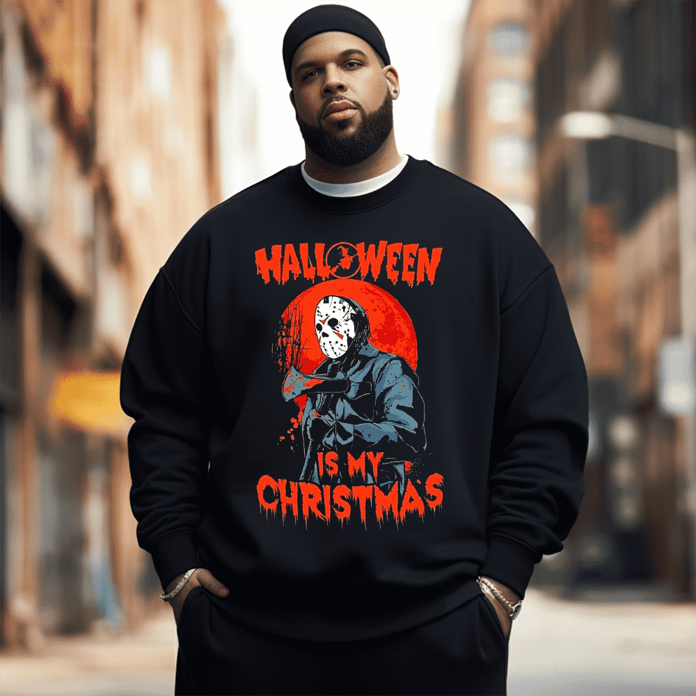 Halloween Men's Plus Size Sweatshirt