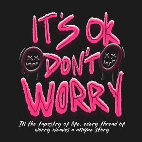 back-fashion it's ok dont worry Men's Plus Size Hoodie