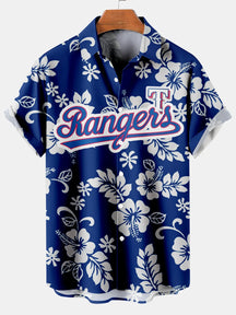 Men's Baseball Team Logo Hawaii Plus Size Short Sleeve Shirt