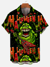 Halloween Men's Plus Size Shirt