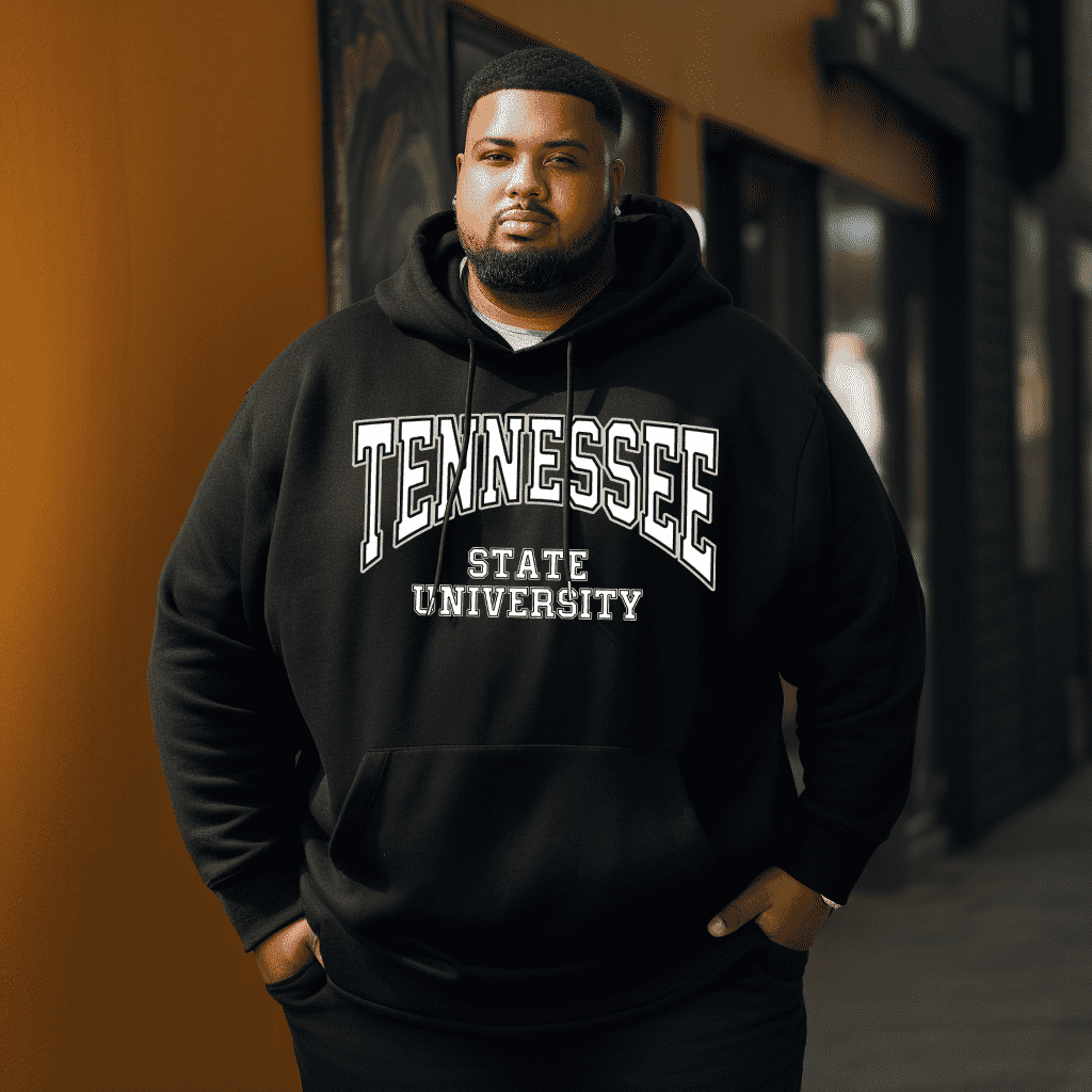 TENNESSEE STATE  University Men's Plus Size Hoodie