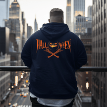 Halloween Metal By Monokrom Men's Plus Size Hoodie
