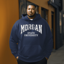 Morgan State University   Men's Plus Size Hoodie