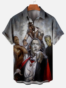 Men's Horror Monster You Don't Be So Arrogant Short Sleeve Shirt
