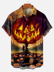 Pumpkins Poster Men's Short Sleeve Shirt