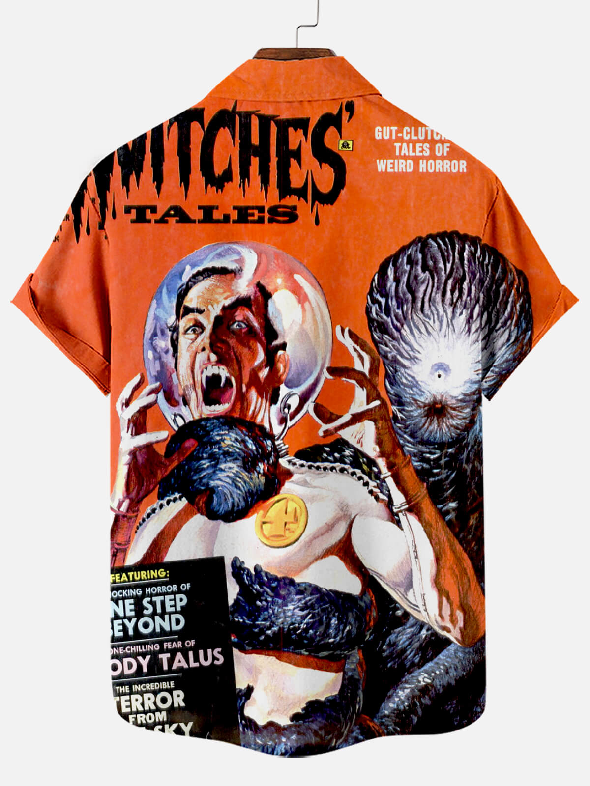 Horror Character Poster Print Men's Short Sleeve Shirt