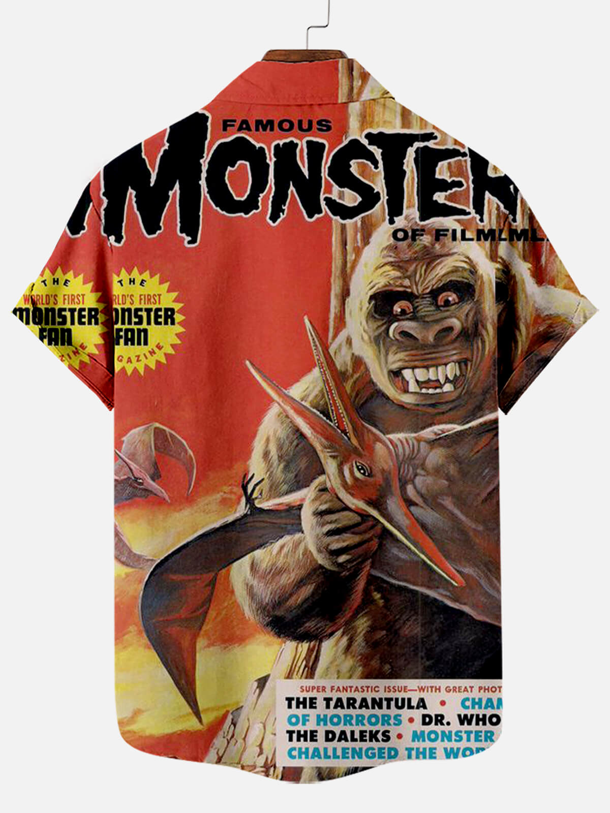 Halloween Movie Poster Illustration Men's Short Sleeve Shirt